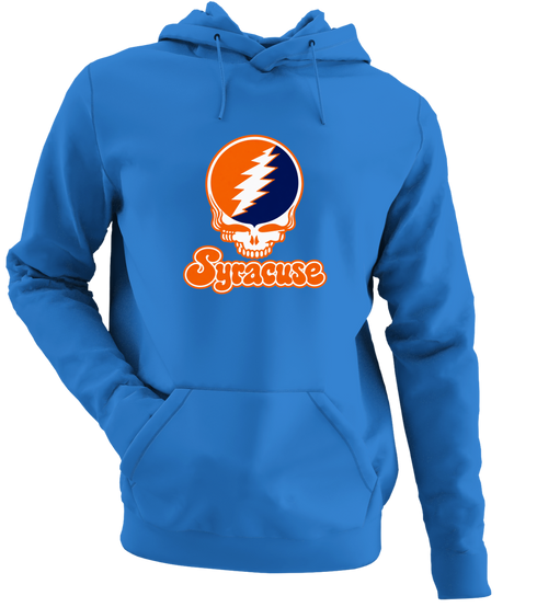 Syracuse Stealie Premium Unisex Hoodie — Design: Syracuse University — Heather Royal