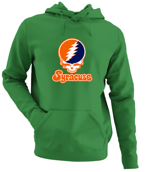 Syracuse Stealie Premium Unisex Hoodie — Design: Syracuse University — Irish Green