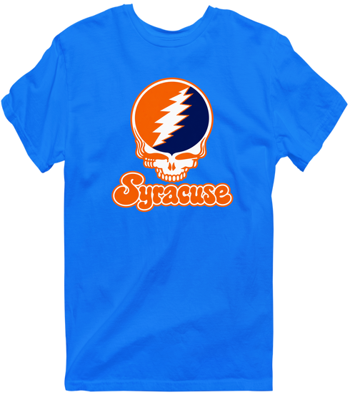 Syracuse Stealie Premium Unisex T-Shirt — Design: Syracuse University — Royal