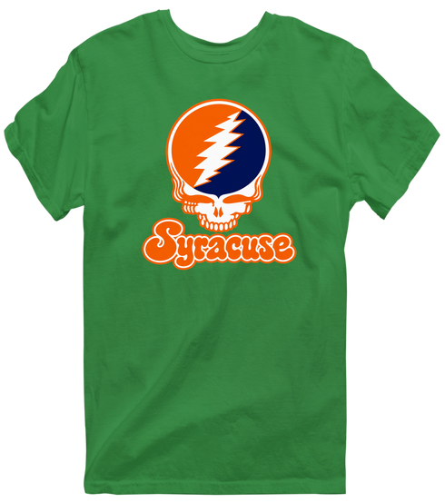 Syracuse Stealie Premium Unisex T-Shirt — Design: Syracuse University — Irish Green