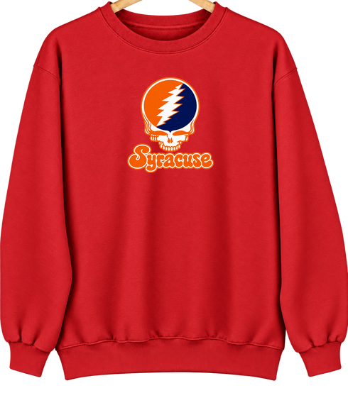 Syracuse Stealie Premium Unisex Crewneck — Design: Syracuse University — Red