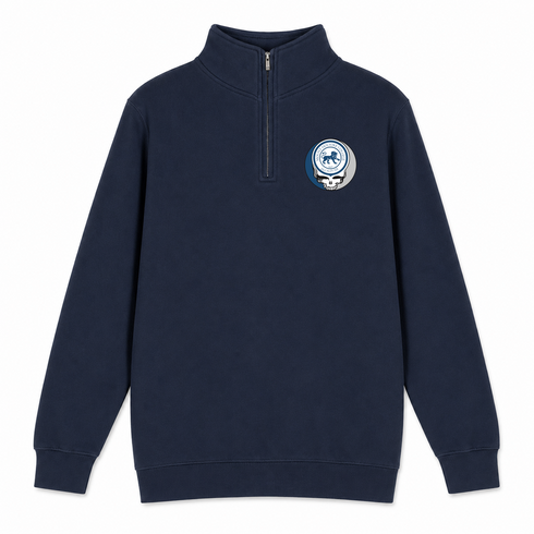 Mount Holyoke - Premium Grateful Dead Quarter-Zip Pullover - Navy - 3