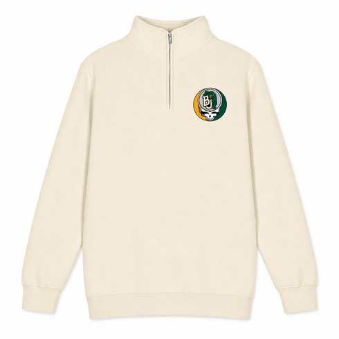 Baylor University - Premium Grateful Dead Quarter-Zip Pullover - Sand - 1