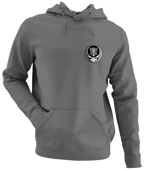 Las Vegas Football - Premium Grateful Dead Left Chest Hoodie - Charcoal - 8