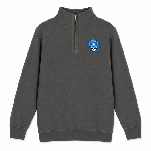 University of Kentucky - Premium Grateful Dead Quarter-Zip Pullover - Charcoal - 6