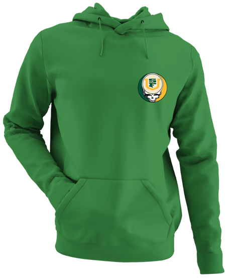 San Francisco - Premium Grateful Dead Left Chest Hoodie - Irish Green - 6