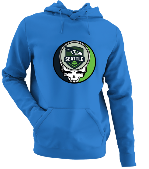 Seattle Football - Premium Grateful Dead Hoodie - Royal - 5