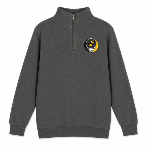 University of Iowa - Premium Grateful Dead Quarter-Zip Pullover - Charcoal - 5