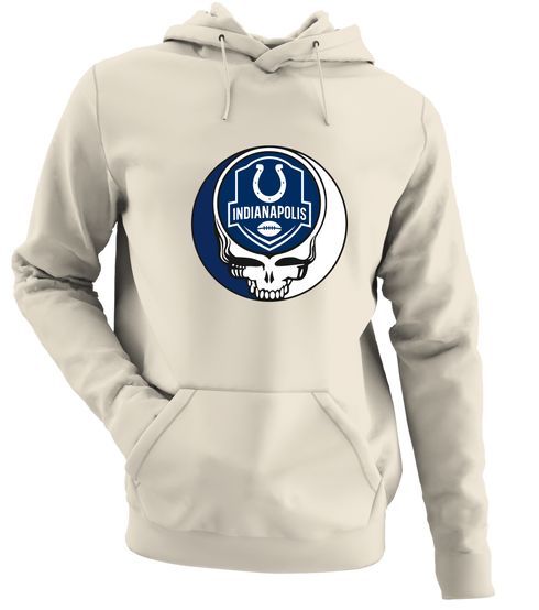Indianapolis Football - Premium Grateful Dead Hoodie - Sand - 3