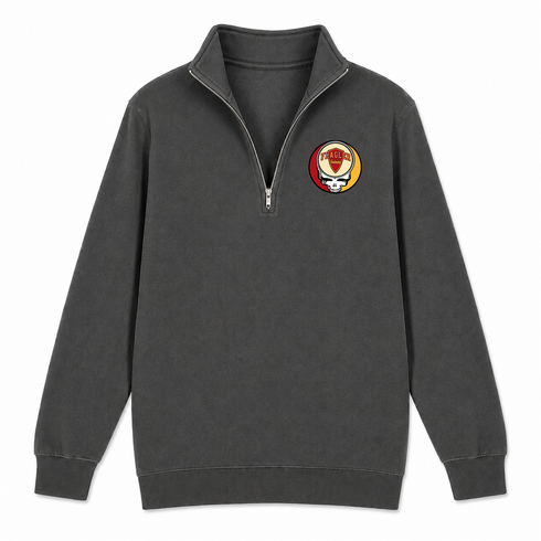 Flagler - Premium Grateful Dead Quarter-Zip Pullover - Charcoal - 6