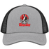 Tampa Bay Helmet Stealie Premium Unisex Trucker Cap — Tampa Bay Buccaneers — Heather Grey/Black