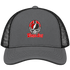 Tampa Bay Helmet Stealie Premium Unisex Trucker Cap — Tampa Bay Buccaneers — Charcoal/Black