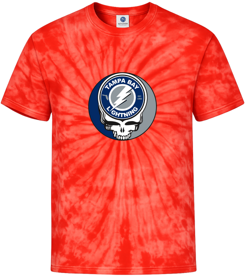 Tampa Bay Lightning Stealie Tie-Dye T-Shirt
