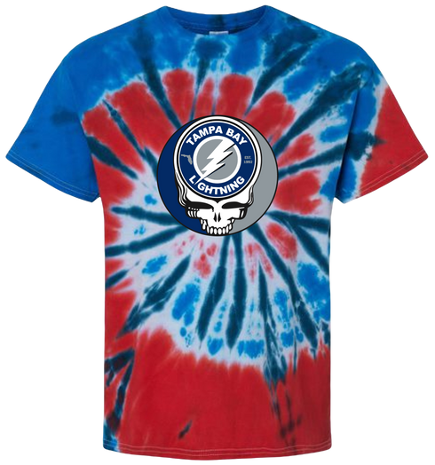 Tampa Bay Lightning Stealie Tie-Dye T-Shirt