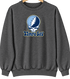 Tampa Bay Baseball Stealie Grateful Dead Crewneck — Tampa Bay Rays — Dark Heather