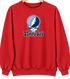 Tampa Bay Baseball Stealie Grateful Dead Crewneck — Tampa Bay Rays — Red