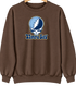 Tampa Bay Baseball Stealie Grateful Dead Crewneck — Tampa Bay Rays — Brown