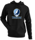 Tampa Bay Baseball Stealie Grateful Dead Hoodie — Tampa Bay Rays — Black