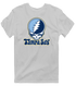 Tampa Bay Baseball Stealie Grateful Dead T-Shirt — Tampa Bay Rays — Sport Grey