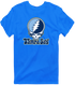 Tampa Bay Baseball Stealie Grateful Dead T-Shirt — Tampa Bay Rays — Royal