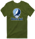 Tampa Bay Baseball Stealie Grateful Dead T-Shirt — Tampa Bay Rays — Military Green