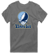Tampa Bay Baseball Stealie Grateful Dead T-Shirt — Tampa Bay Rays — Charcoal