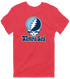 Tampa Bay Baseball Stealie Grateful Dead T-Shirt — Tampa Bay Rays — Heather Red