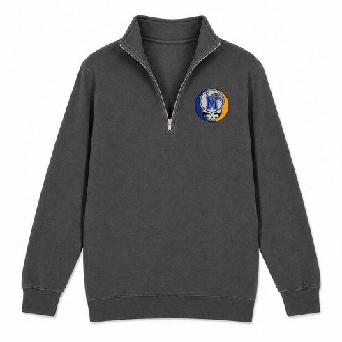 Memphis University - Premium Grateful Dead Quarter-Zip Pullover - Charcoal - 6