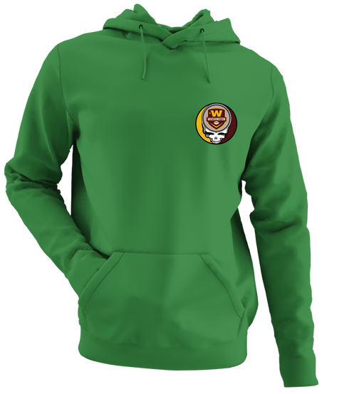 Washington Football - Premium Grateful Dead Left Chest Hoodie - Irish Green - 6