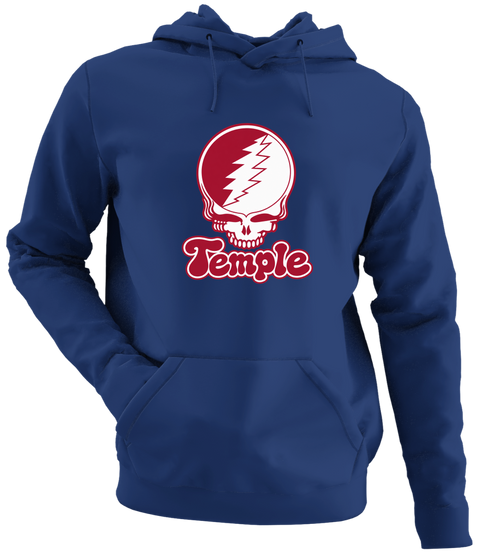 Temple Stealie Premium Unisex Hoodie — Design: Temple University — Navy