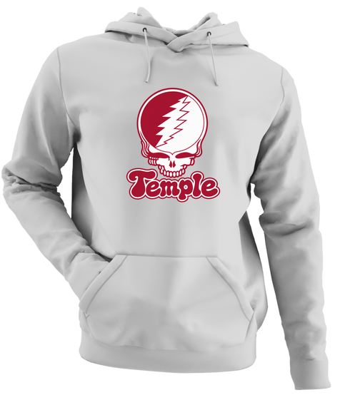 Temple Stealie Premium Unisex Hoodie — Design: Temple University — Sport Grey