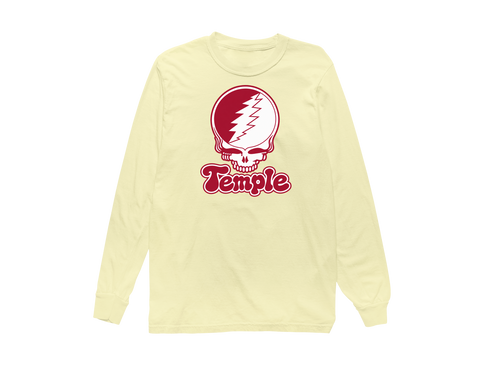 Temple Stealie Premium Unisex Long-Sleeve — Design: Temple University — Butter