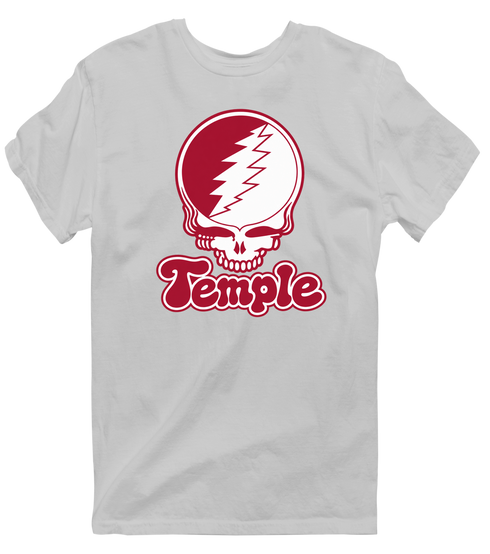 Temple Stealie Premium Unisex T-Shirt — Design: Temple University — Sport Grey