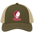 Temple Stealie Premium Unisex Trucker Cap — Design: Temple University — Moss/Khaki