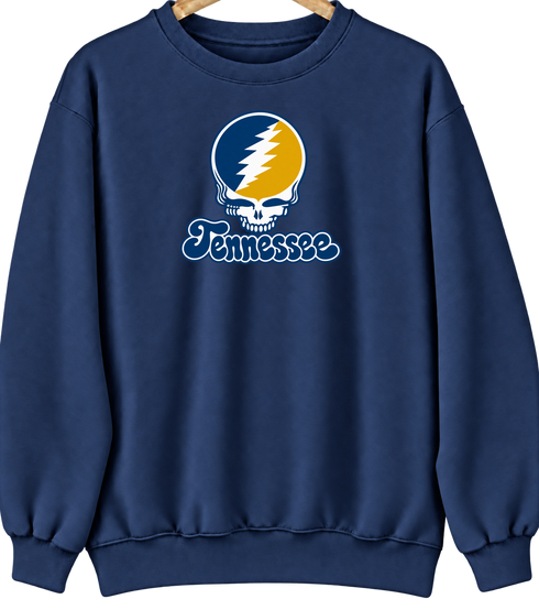 Chatanooga Stealie Premium Unisex Crewneck — Design: Tennesee Chatanooga — Navy