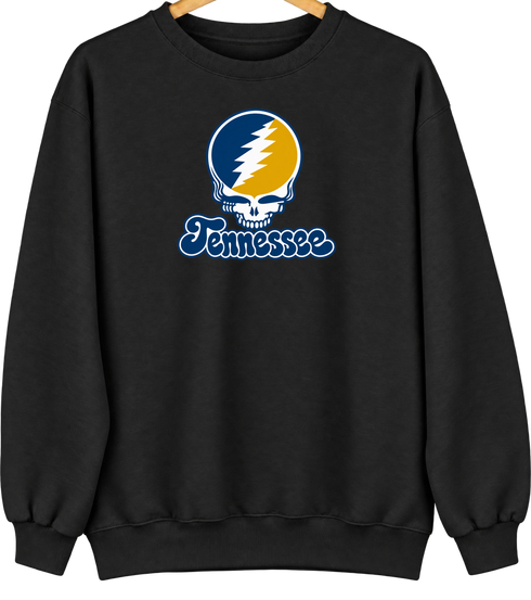 Chatanooga Stealie Premium Unisex Crewneck — Design: Tennesee Chatanooga — Black