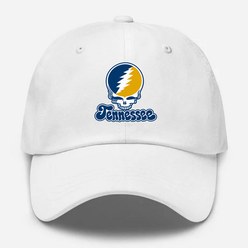 Chatanooga Stealie Premium Unisex Dad Hat — Design: Tennesee Chatanooga — White
