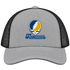 Chatanooga Stealie Premium Unisex Trucker Cap — Design: Tennesee Chatanooga — Heather Grey/Black