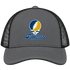 Chatanooga Stealie Premium Unisex Trucker Cap — Design: Tennesee Chatanooga — Charcoal/Black