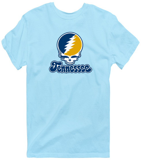Tennessee Stealie Premium Unisex T-Shirt — Design: Tennessee at Chattanooga University of — Light Blue