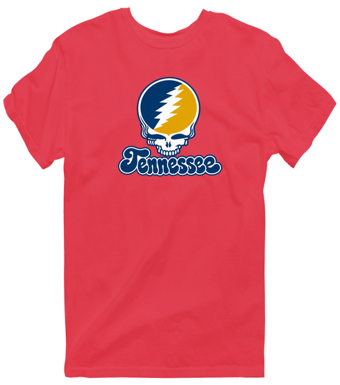 Tennessee Stealie Premium Unisex T-Shirt — Design: Tennessee at Chattanooga University of — Heather Red