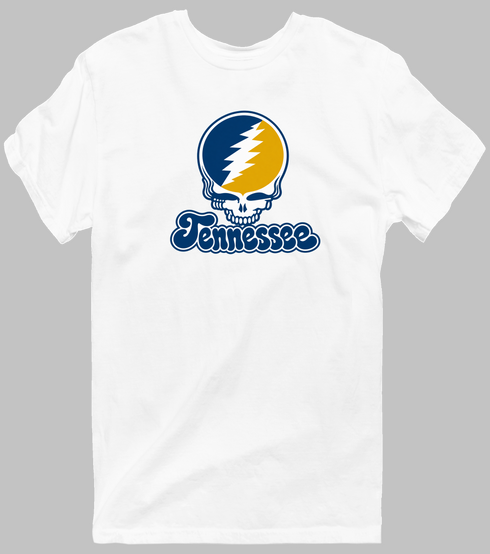 Tennessee Stealie Premium Unisex T-Shirt — Design: Tennessee at Chattanooga University of — White