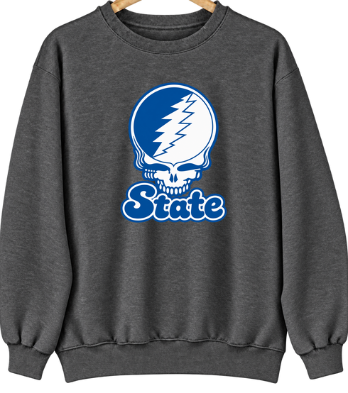 Tennessee Stealie Premium Unisex Crewneck — Design: Tennessee State University — Dark Heather
