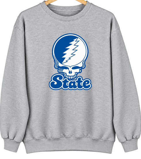 Tennessee Stealie Premium Unisex Crewneck — Design: Tennessee State University — Sport Grey