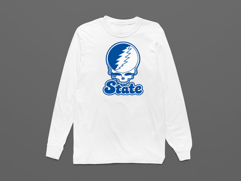 Tennessee Stealie Premium Unisex Long-Sleeve — Design: Tennessee State University — White