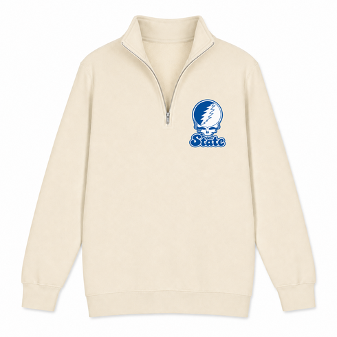 Tennessee Stealie Premium Unisex Quarter-Zip — Design: Tennessee State University — Sand