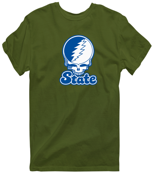 Tennessee Stealie Premium Unisex T-Shirt — Design: Tennessee State University — Military Green