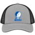 Tennessee Stealie Premium Unisex Trucker Cap — Design: Tennessee State University — Heather Grey/Black