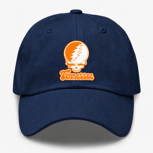 Tennessee Stealie Premium Unisex Dad Hat — Design: University of Knoxville — Navy