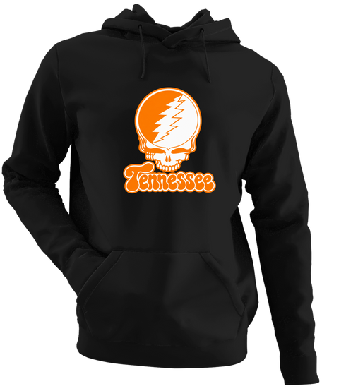Tennessee Stealie Premium Unisex Hoodie — Design: University of Knoxville — Black